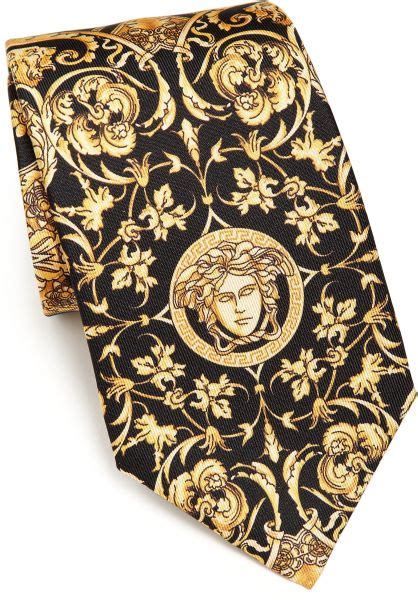 versace suit and tie|Versace medusa tie.